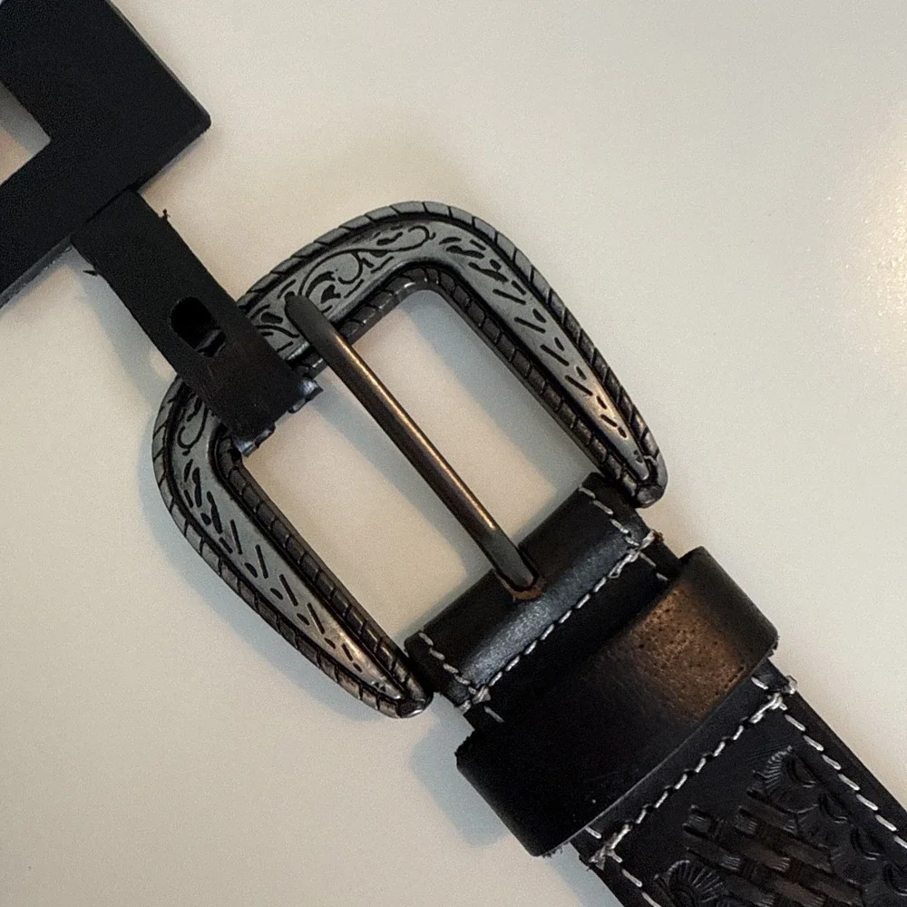 American Bison Men's Brown Top Grain 100% Genuine Leather Belt Size 32 NWOT